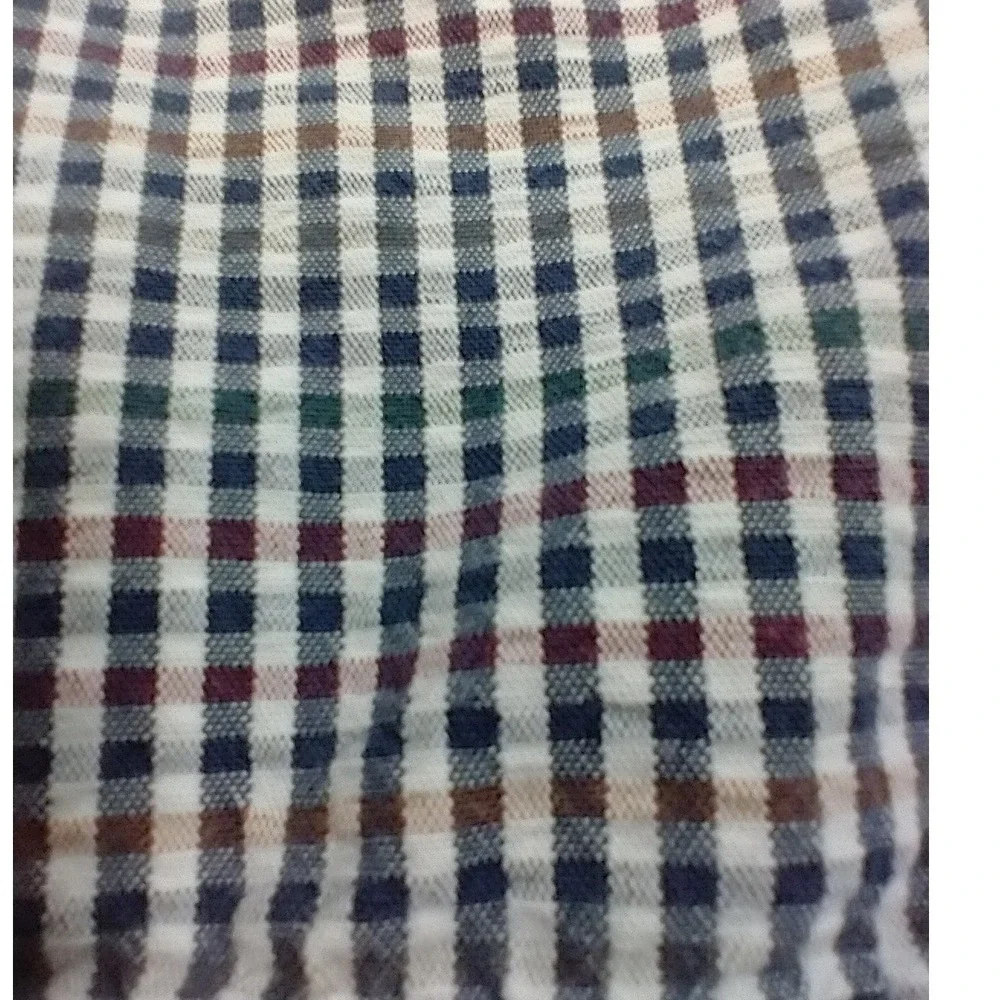 Tommy Bahama‎ Paradise Nation Mens 34 Gingham Plaid Cotton Shorts Blue Red Tan